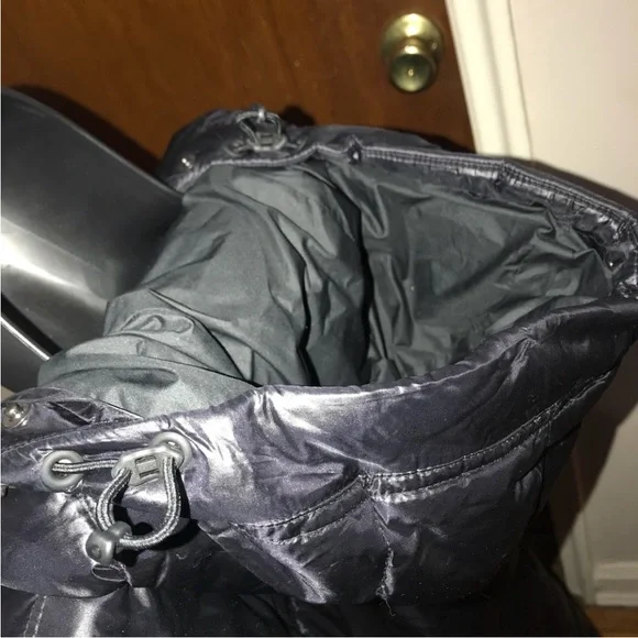 Black Sorel Tivoli Mid-length Down Puffer Coat - Picture 9 of 14